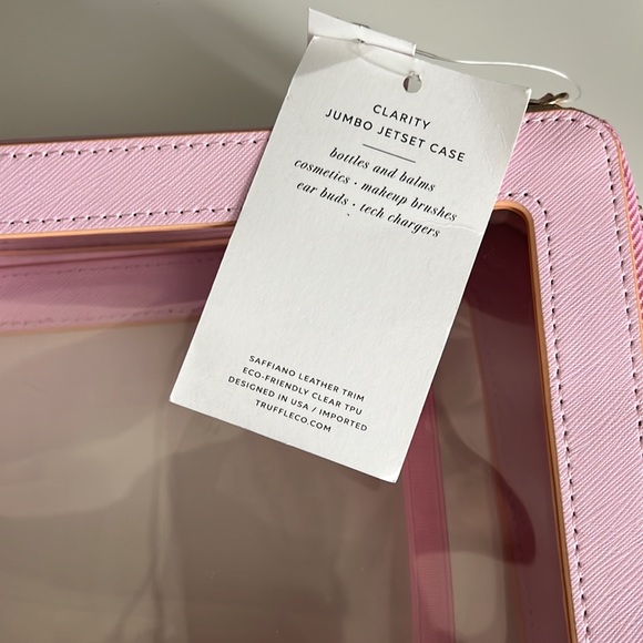 Pink Truffle Clarity Jumbo Jetset Case Small and Large size New With Tags - Picture 9 of 9